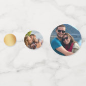 Geometrische Hart Valentijnsdag Bruidsuitnodiging Confetti (Voorkanten)