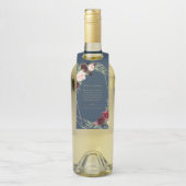 Geometrische Herfst Elegance Welkomstflesje Flessenhanger (Op fles)