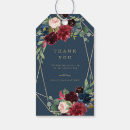 Geometrische herfst elegantie cadeaubijslagsels cadeaulabel