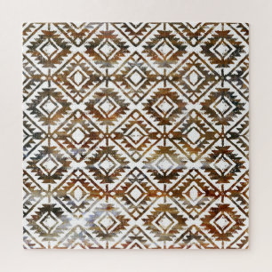Geometrische herhaling, gestructureerde achtergron legpuzzel