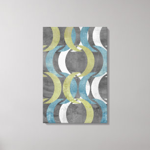 Geometrische herhaling I Canvas Afdruk