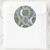 Geometrische herhaling I Ronde Sticker (Tas)