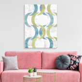 Geometrische herhaling III Canvas Afdruk (Insitu (Woonkamer))