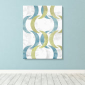 Geometrische herhaling III Canvas Afdruk (Insitu (Houten vloer))