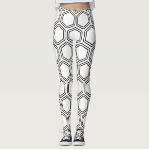 geometrische hexagon-leggings leggings