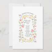 Geometrische Hexagon w Bleke Pastel Waterverf Flor Kaart (Achterkant)