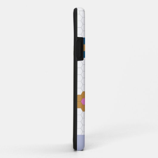  geometrische hexagonbloemen in het Lila Case-Mate iPhone Case (Achterkant/rechts)