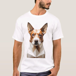 geometrische hond T-shirt