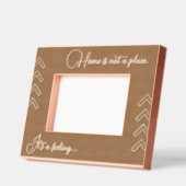 Geometrische housewarming gegraveerd hout Lijst (Links)