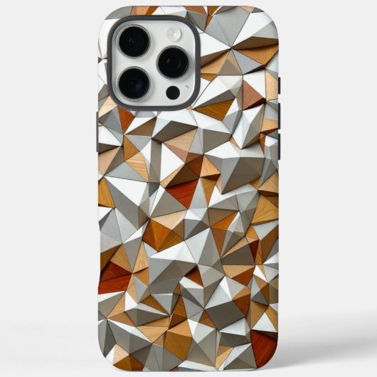 Geometrische houtkap Case-Mate iPhone case (Achterkant)