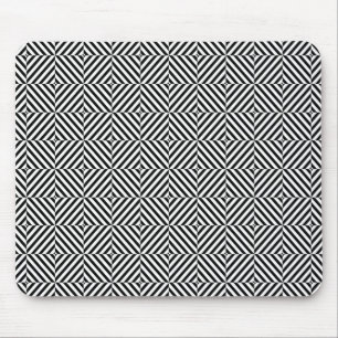 Geometrische illusiestrepen muismat