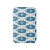 Geometrische Indigo Diamond Badmat Klein (Voorkant Verticaal)