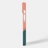 Geometrische Initiaal Monogram Cirkelrechthoek Case-Mate iPhone Case (Achterkant / Links)