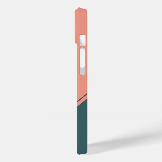 Geometrische Initiaal Monogram Cirkelrechthoek Case-Mate iPhone Case (Achterkant / Links)