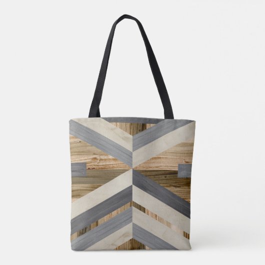 Geometrische inleg draagtas (Achterkant)