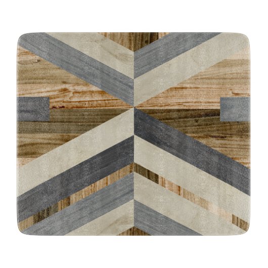 Geometrische inleg snijplank (Voorkant)