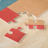 Geometrische kerstman legpuzzel (Zijkant)