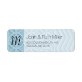 Geometrische keuze Achtergrondkleur 1 Adresetikett Etiket (Voorkant)