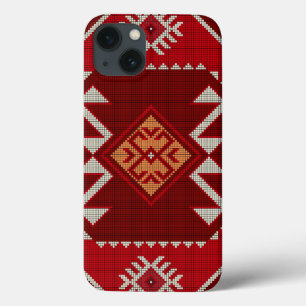 Geometrische  klassieker kleurrijke trendy mode iPhone 13 hoesje