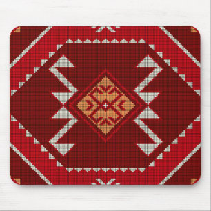 Geometrische klassieker kleurrijke trendy mode muismat