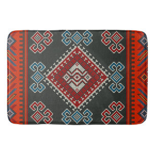 Geometrische klassieker mode-trendy kleurrijk badmat
