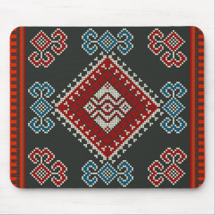 Geometrische klassieker mode-trendy kleurrijk muismat