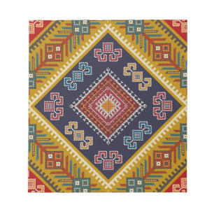 Geometrische klassieker mode-trendy kleurrijk notitieblok