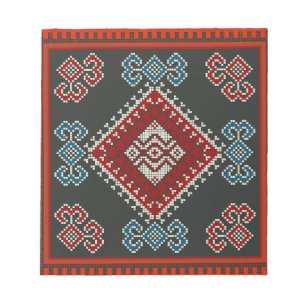 Geometrische klassieker mode-trendy kleurrijk notitieblok