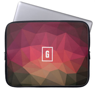 Geometrische kleur hi tech design laptop sleeve. sleeve