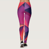 Geometrische kleur Leggings (Achterkant)