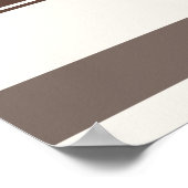 Geometrische kleurenblokrechthoeken - Bruin en bei Poster (Hoek)