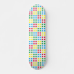 Geometrische kleurig patroon skateboard