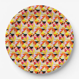 Geometrische kleurrijke abstracte All-Over-Print S Papieren Bordje