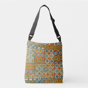 Geometrische kleurrijke Antiek Egyptische grafisch Crossbody Tas