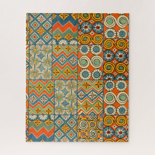 Geometrische kleurrijke Antiek Egyptische grafisch Legpuzzel