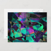 Geometrische, kleurrijke, originele Abstracte kuns Briefkaart (Voorkant / Achterkant)