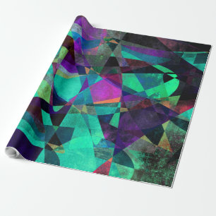 Geometrische, kleurrijke, originele Abstracte kuns Cadeaupapier