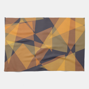 Geometrische, koele, trendy, moderne, eenvoudige d theedoek