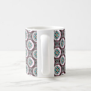 Geometrische koffie-Mok in grijze en chocolade ton Koffiemok