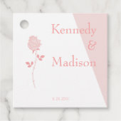 Geometrische koraalbegroting opmerkelijk bedankjes labels (Voorkant)