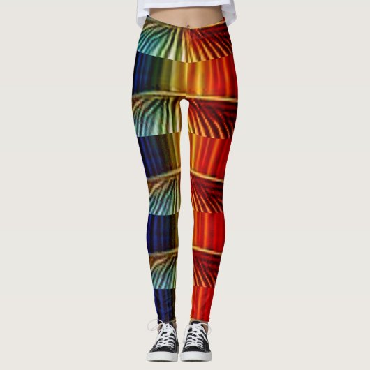 geometrische kunst abstract naadloos leggings (Voorkant)