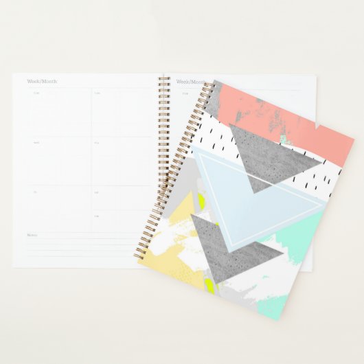Geometrische kunst afdrukken planner (Display)