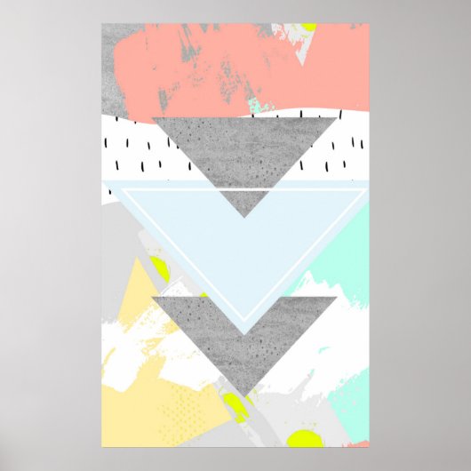 Geometrische kunst afdrukken poster (Voorkant)