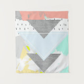 Geometrische kunst afdrukken wandkleed (Voorkant)