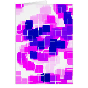 Geometrische kunst "Blauwe frambozen"