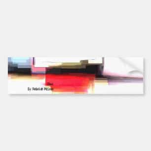 Geometrische kunst "Blink" Bumpersticker