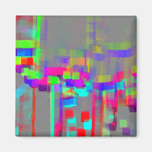 Geometrische kunst "Carrousel" Magneet