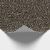 Geometrische kunst Deco Black Gold Cadeaupapier (Hoek)