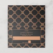 Geometrische Kunst Deco Gatsby Wedding (Buitenkant ongevouwen)