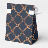 Geometrische Kunst Deco Gatsby Wedding Bedankdoosjes (Achterkant)